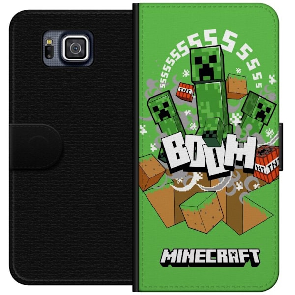 Samsung Galaxy Alpha Lompakkokotelo Minecraft Boom