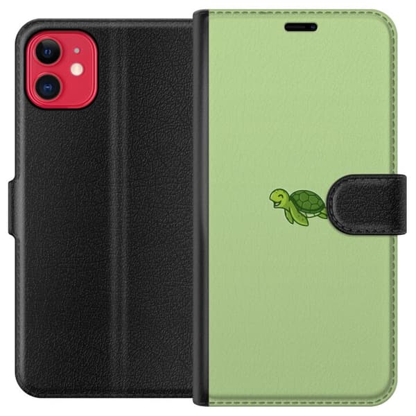 Kompatibel Tegnebogsetui til Apple iPhone 11 Sköldpadda