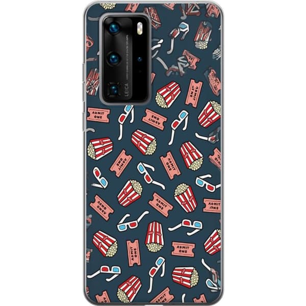Kompatibelt Mobildeksel til Huawei P40 Pro Biokväll blå