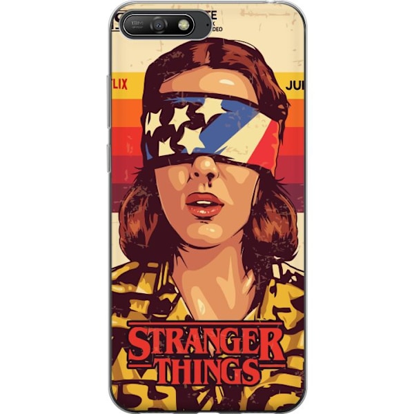 Huawei Y6 (2018) Gennemsigtig cover Stranger Things VHS