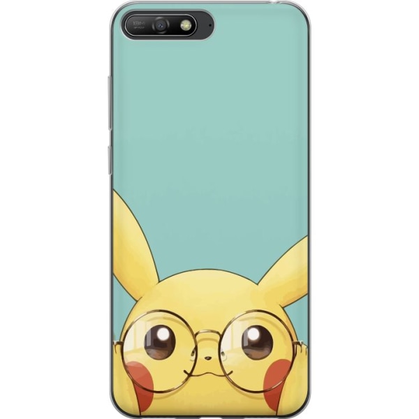 Huawei Y6 (2018) Gennemsigtig cover Pikachu briller