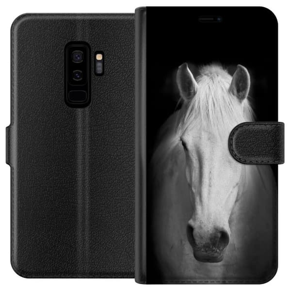 Kompatibel Tegnebogsetui til Samsung Galaxy S9+ Hest