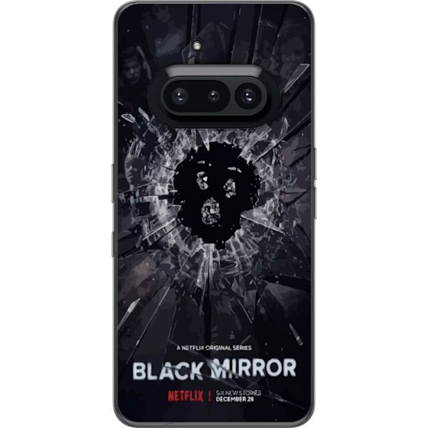 Nothing Phone (3a) Genomskinligt Skal Black Mirror Sci-Fi Netf