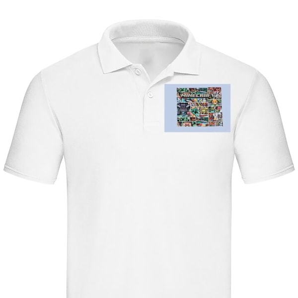 Poloshirt til Voksen | Elegant Poloshirt Minecraft Kunst Hvid Medium