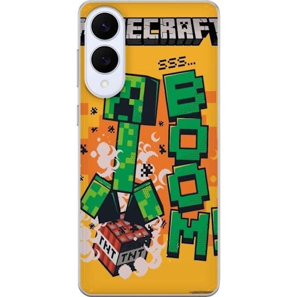 Samsung Galaxy S25 Edge Läpinäkyvä kuori Minecraft Boom