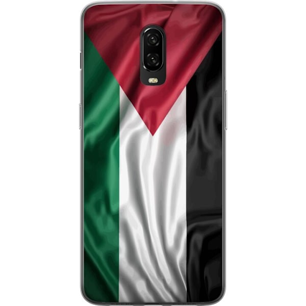 OnePlus 6T Gennemsigtig cover Palestinaflaget – ikonisk frihedssymbol i rød, sort, hvid og grøn