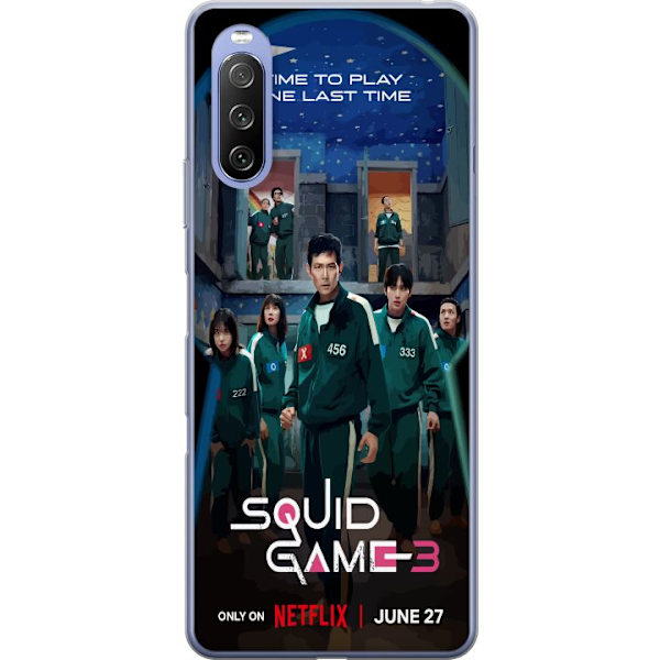 Sony Xperia 10 III Läpinäkyvä kuori Squid Game Kausi 3 TV-sarjan hahmot Suositut TV-sarja Motiivit Ikoni Jännitys Draama Aasialainen suunnittelu T