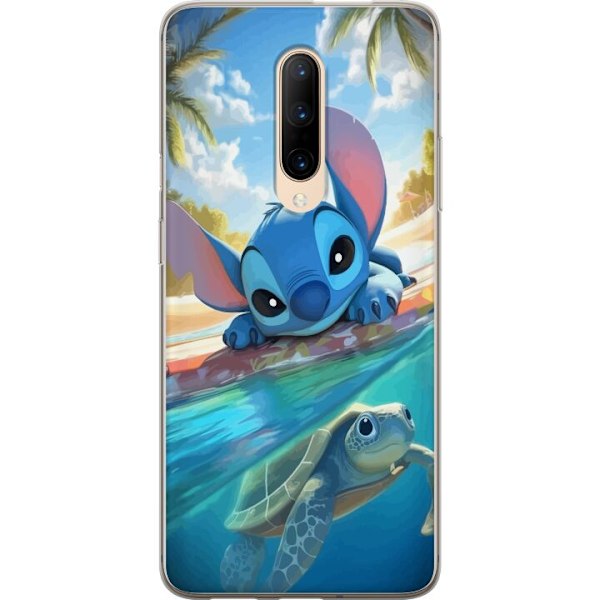OnePlus 7 Pro Läpinäkyvä kuori Stitch kilpikonnalla - söp