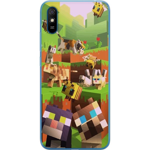 Xiaomi Redmi 9A Läpinäkyvä kuori MineCraft