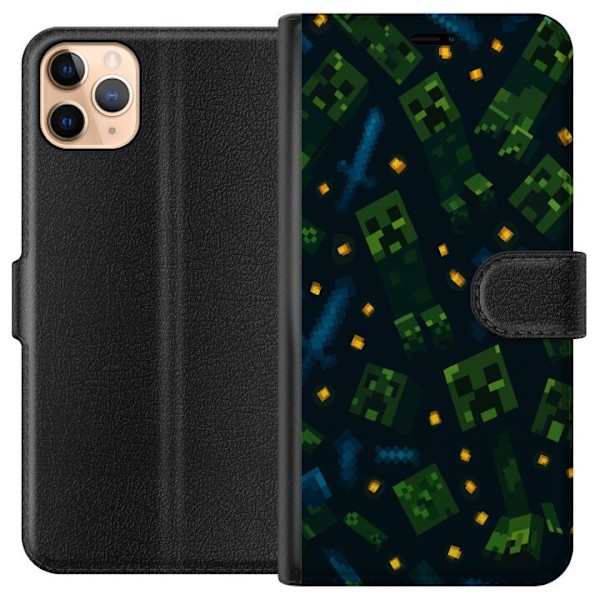 Apple iPhone 11 Pro Max Lompakkokotelo Minecraft Dungeons Mob