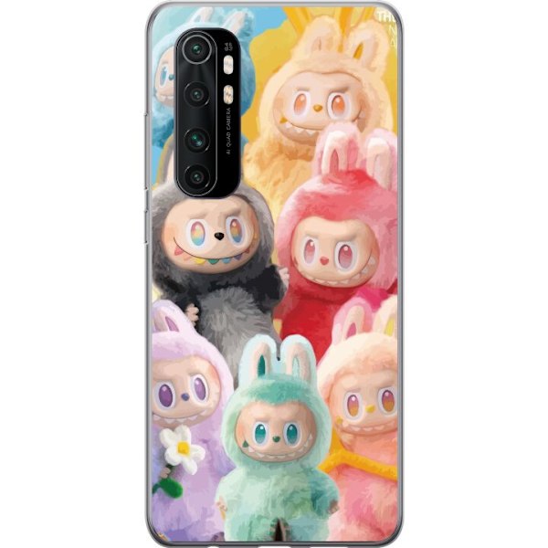 Xiaomi Mi Note 10 Lite Genomskinligt Skal Labubu Sketch Style