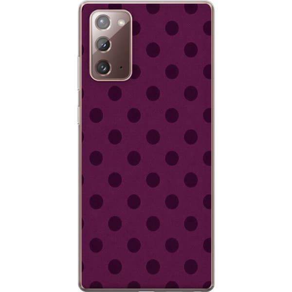 Kompatibelt Mobildeksel til Samsung Galaxy Note20 Plomme Popprikker lila