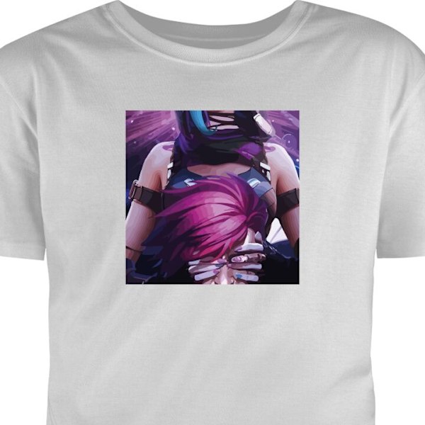 T-shirt til Voksen | Klassisk Voksen T-shirt League of Legends grå S