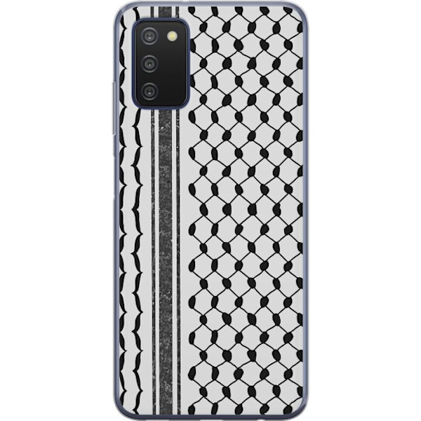 Samsung Galaxy A03s Genomskinligt Skal Palestinskt mönster – inspirerat av keffiyeh-tyg i traditionell stil