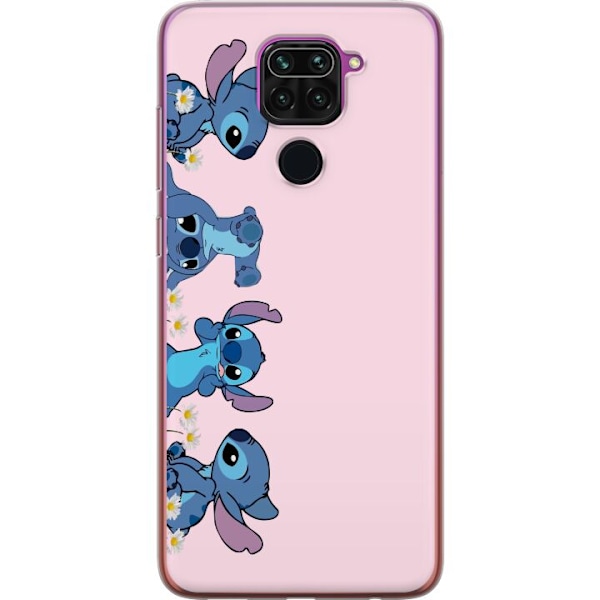 Xiaomi Redmi Note 9 Genomskinligt Skal Stitch Skratt & Bus – Perfekt för Mobilskal eller Poster