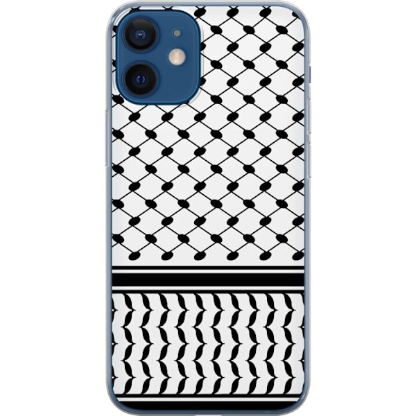 Apple iPhone 12 mini Läpinäkyvä kuori Keffiyeh-malli