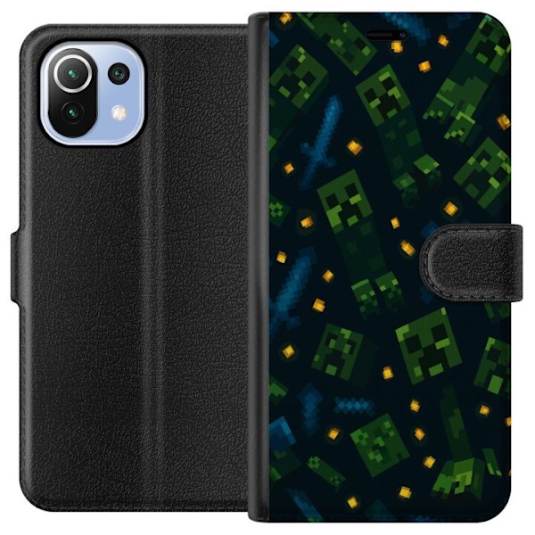 Xiaomi Mi 11 Lite Tegnebogsetui Minecraft Dungeons Mob