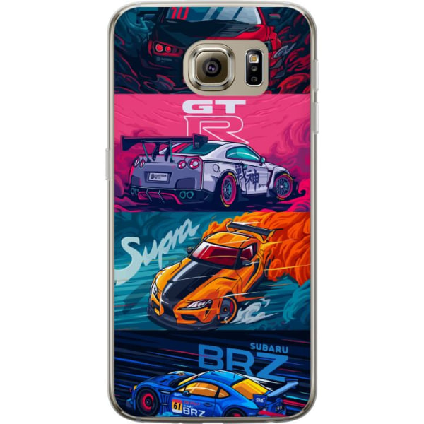 Samsung Galaxy S6 Genomskinligt Skal Subaru Racing