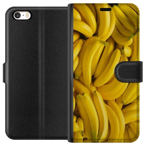 Apple iPhone 5 Tegnebogsetui Banan mønster