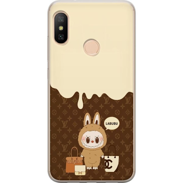 Xiaomi Redmi 6 Pro Gennemsigtig cover Labubu Blue Chill - Blå