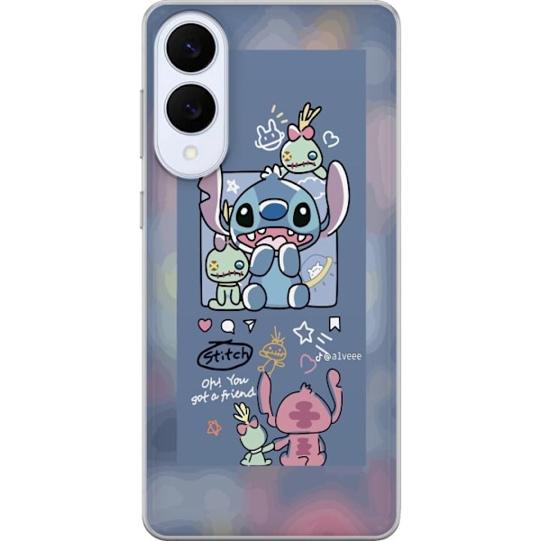 Samsung Galaxy S25 Edge Genomskinligt Skal Stitch Vänner