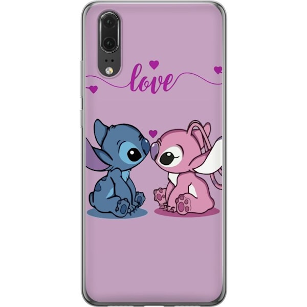 Huawei P20 Gjennomsiktig deksel Lilo & Stitch – Angel Editio