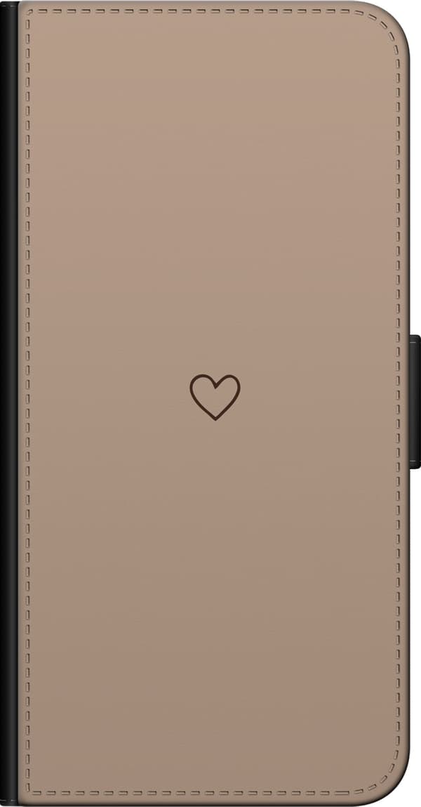 Kompatibel Tegnebogsetui til OnePlus 9 Pro Hjerte Brun