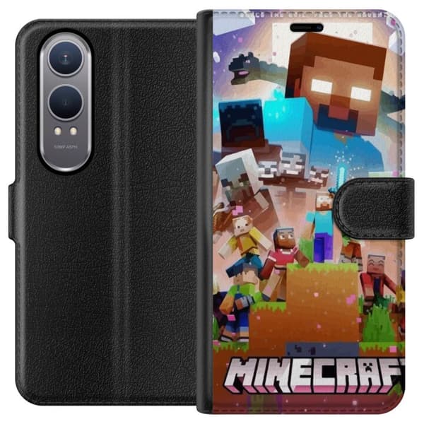 Kompatibel Tegnebogsetui til OnePlus Nord CE4 Lite Minecraft