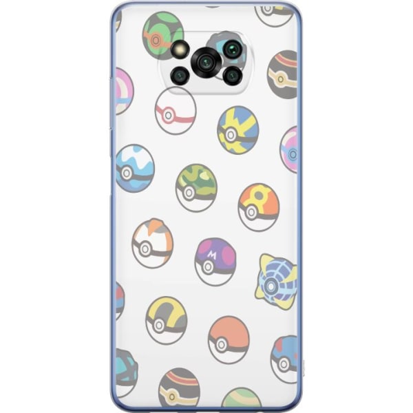 Xiaomi Poco X3 Pro Gennemsigtig cover Pokemon