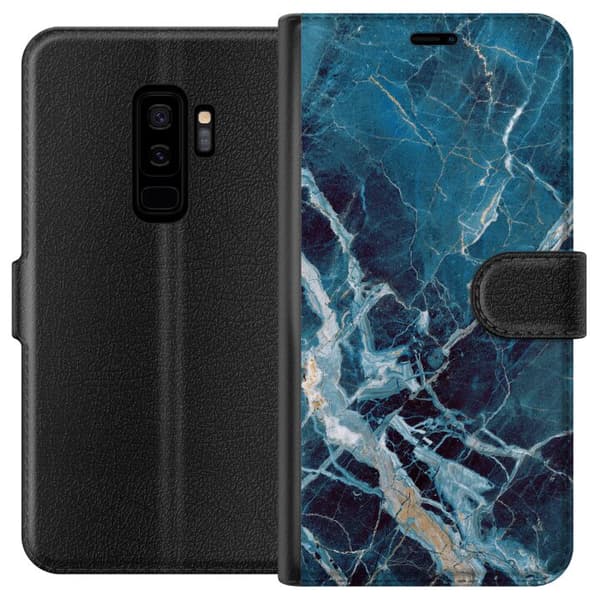 Kompatibelt Plånboksfodral till Samsung Galaxy S9+ Marmor