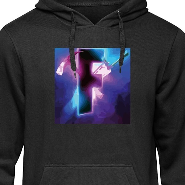 Barn-Hoodie | Mjuk Huvtröja för Barn Fortnite svart 5-6 År