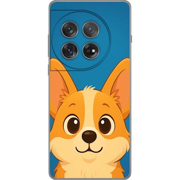 OnePlus 12 Genomskinligt Skal Hello Corgi