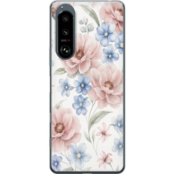 Sony Xperia 5 III Gjennomsiktig deksel Romantiske blomster