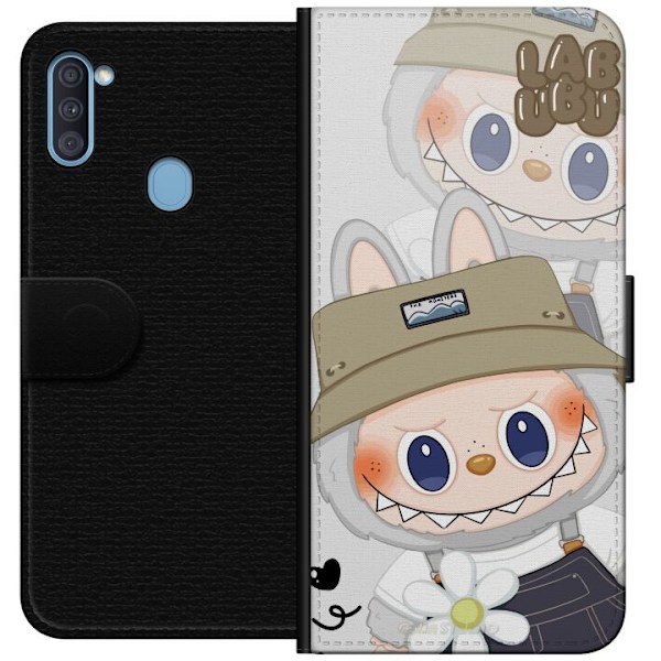 Samsung Galaxy A11 Tegnebogsetui Labubu Minimal Mood - Enkel o