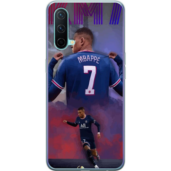 OnePlus Nord CE 5G Läpinäkyvä kuori MAP Jalkapallo Design Graafinen Kuviointi Moderni Urheiluaihe Trendikäs Jalkapallo Suosittu Graafinen Tyyli Mo