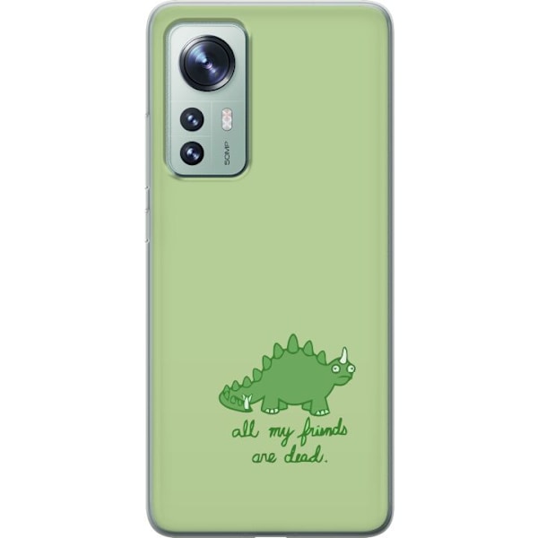 Xiaomi 12 Genomskinligt Skal Dinosaurier