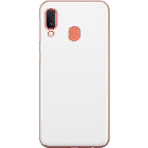 Samsung Galaxy A20e Gennemsigtig cover Hvid