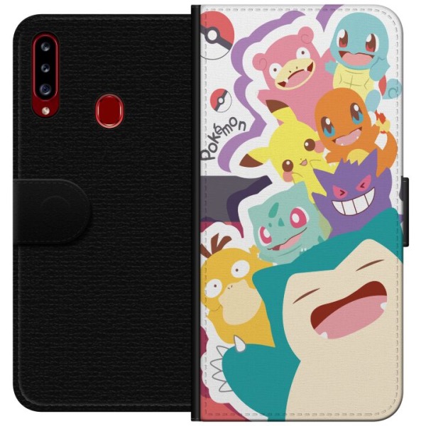 Samsung Galaxy A20s Lompakkokotelo Pokemon