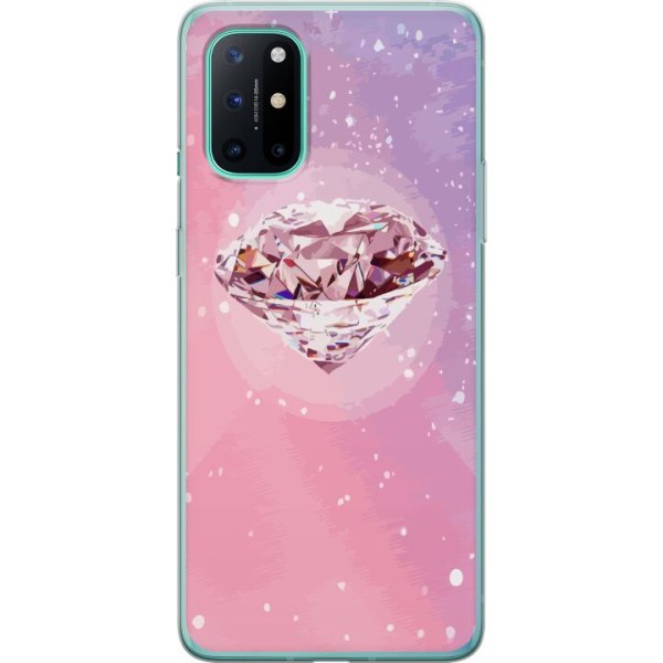 OnePlus 8T Gjennomsiktig deksel Glitter Diamant