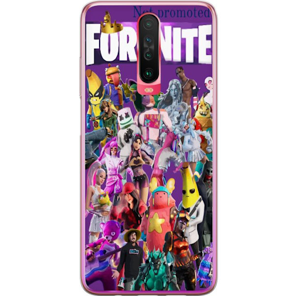 Xiaomi Redmi K30 Läpinäkyvä kuori Fortnite