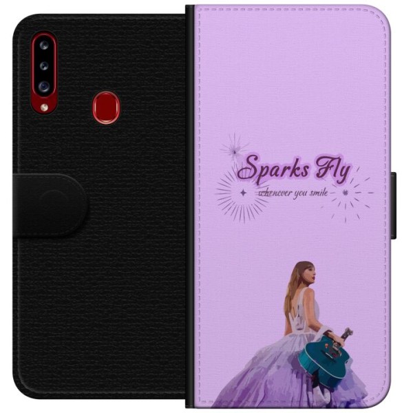 Samsung Galaxy A20s Lompakkokotelo Taylor Swift - Sparks Fly