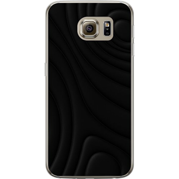Samsung Galaxy S6 Läpinäkyvä kuori Tummat Aallot