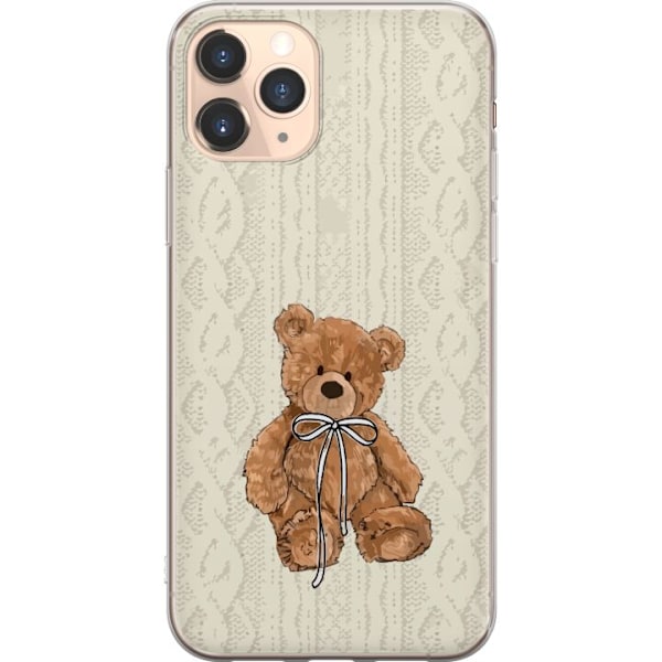 Apple iPhone 11 Pro Genomskinligt Skal Liten Nalle – klassisk nalle i enkel design