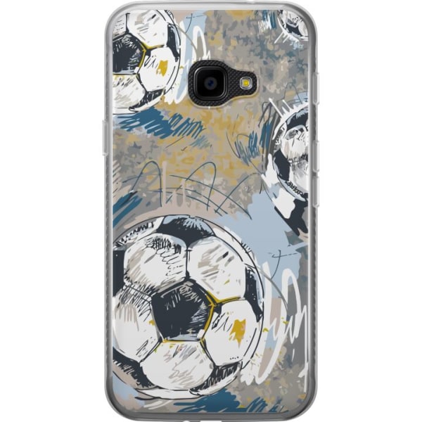 Samsung Galaxy Xcover 4 Gennemsigtig cover Fodbold