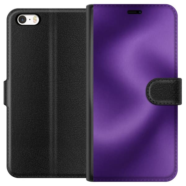Kompatibelt Plånboksfodral till Apple iPhone 5s Purple Haze lila