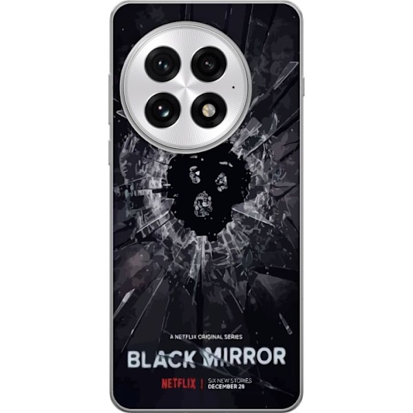 OnePlus 13 Läpinäkyvä kuori Black Mirror Sci-Fi Netflix -sarja Dystopia Teknologia Cyberpunk Synkkä TV Videopeli Teema