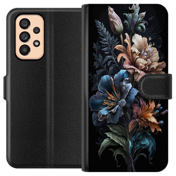 Kompatibelt Lommeboketui til Samsung Galaxy A53 5G Blomster