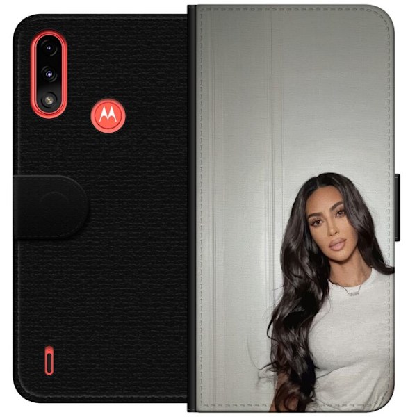 Motorola Moto E7 Power Lompakkokotelo Kim Kardashian – Iconic Style Collection