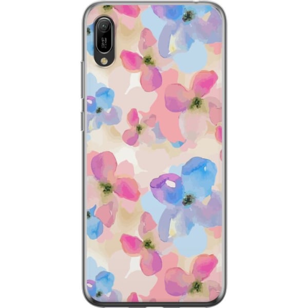 Huawei Y6 Pro (2019) Gennemsigtig cover Blomsterlykke