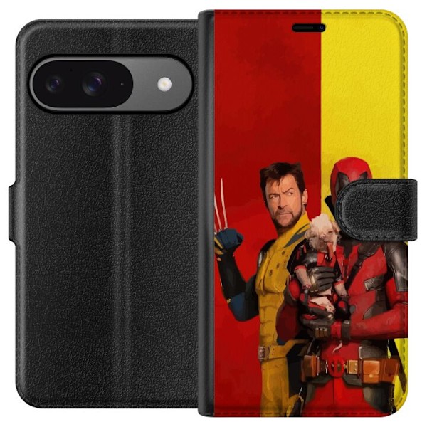 Google Pixel 9 Pro Lompakkokotelo Deadpool & Wolverine